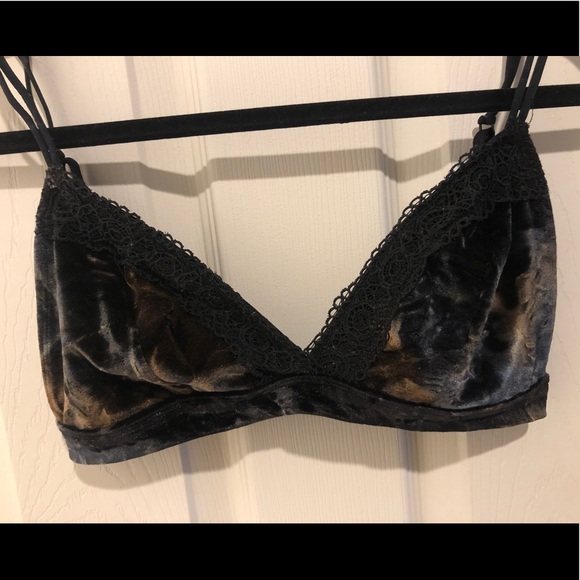 Xhilaration velvet lace bralette size m - Picture 2 of 4